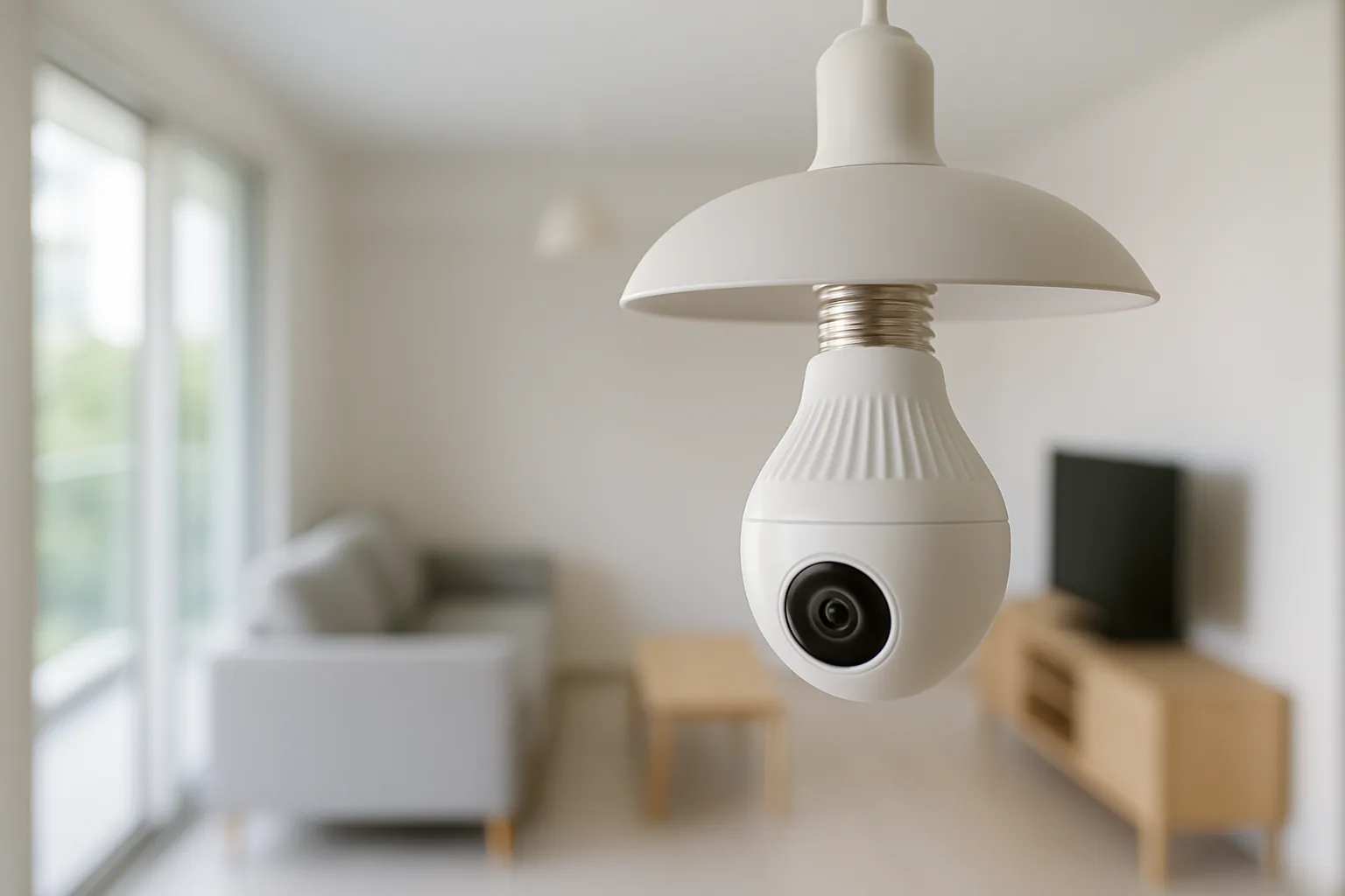What is a smart light bulb camera?